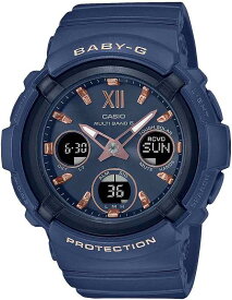 【BGA-2800-2AJF】CASIO　カシオ　腕時計　BABY-G　ベビージー　ソーラー電波　アナログ　デジタル　アナデジレディース　ネイビー