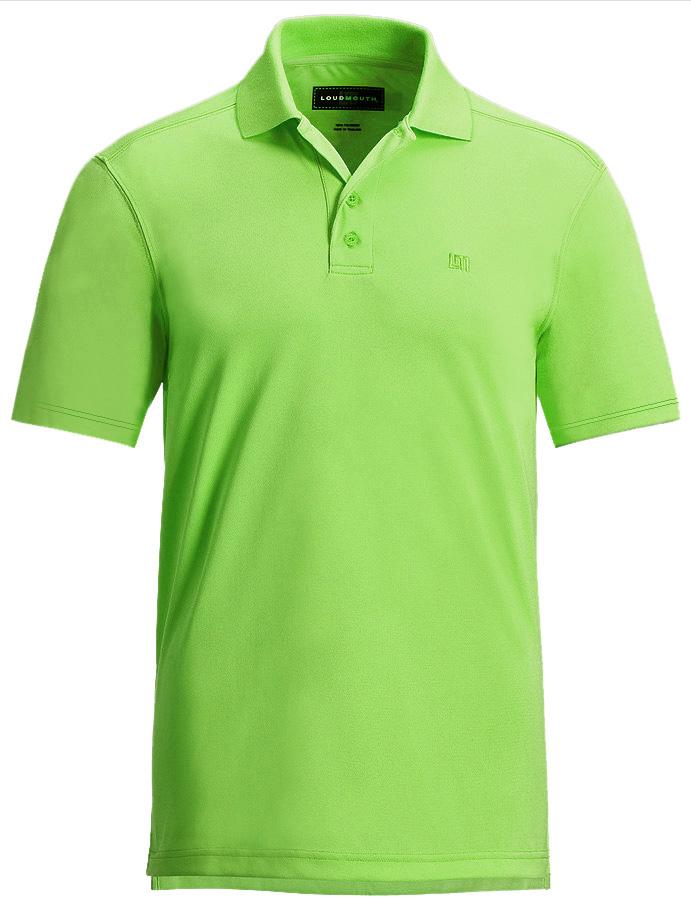 決算SALE 最大65%OFFクーポン 2点以上で送料無料 激レア LOUDMOUTH ラウドマウスゴルフ Essential Jasmine 公式 Lime US直輸入 Shirts Green ポロシャツ
