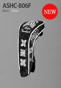 【最新モデル!!・NEWカラー】アロハスタンダード Aloha Standard ASHC-806F Black/White フェアウェイウッド用 ヘッドカバー 新品!