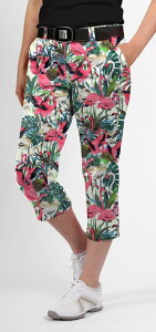 yŏIzLOUDMOUTH Eh}EXSt Vintage Pink Flamingos fB[X Capri Pants Jvpc USAI