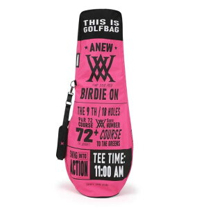 【NEW】ANEW UNI LOGO GRAPHIC AIRCOVER アニュー ゴルフ ユニセックス ロゴ グラフィック エアカバー トラベルカバー ピンク AGFUUTC02 新品!