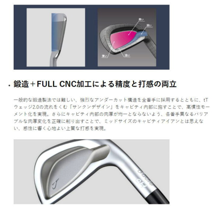 楽天市場】【NEW】JUCIE CHアイアン IRON 6-PW 5本セット ジューシー 