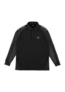 ★大人気★1PIU1UGUALE3 113 GOLF POLO ウノピゥウノウグァーレトレ ゴルフ ポロシャツ ウノピュ メンズ BLACK 長袖ポロシャツ【GRT261-GPE025】