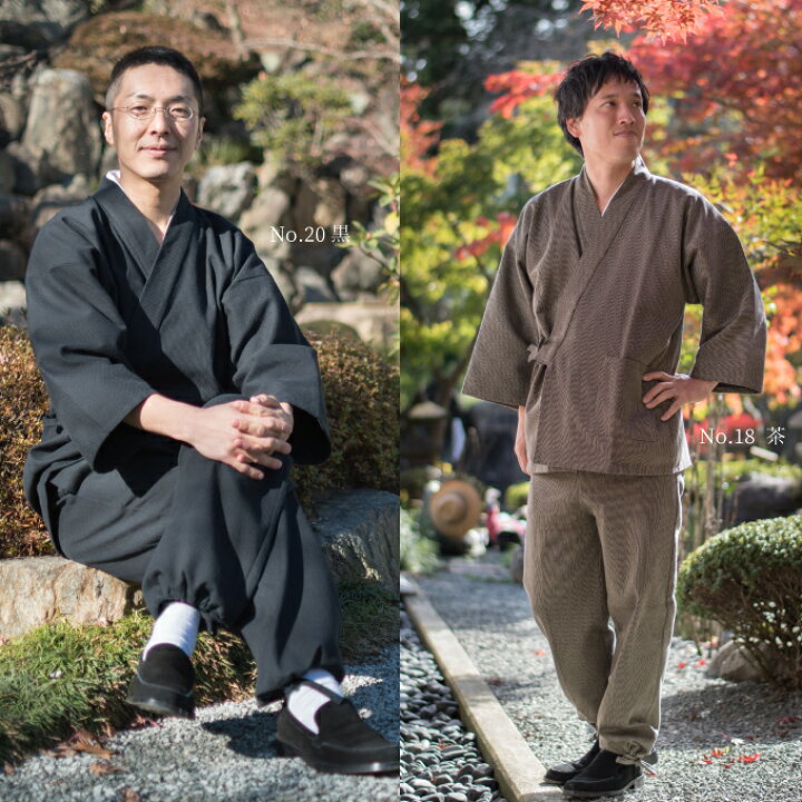 楽天市場】作務衣 1055 小柄ドビー刺子作務衣 日本製 和粋庵秋冬 父の 