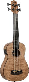 【最大2000円OFFクーポン】KALA UBASS-QA-FS カラ U・Bass ウクレレベース Exotic Wood Series キルテッドアッシュボディ ラウンドワウンド弦仕様 ギグバッグ付属 【送料無料】