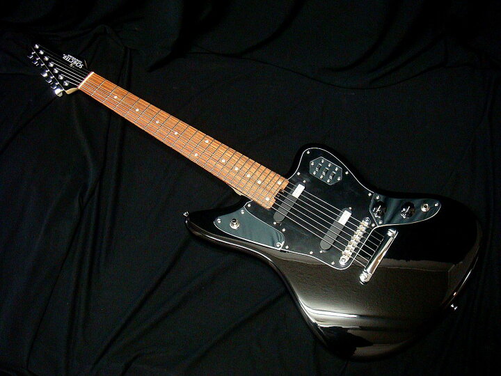 楽天市場】SCHECTER シェクター AR-07 BLK/PF Black ジャガータイプ 