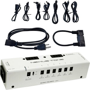 NEXUS TONE PD-07 �l�N�T�X�g�[�� �p���[�T�v���C DC7�o�� AC�R���Z���g2�� AC�����N���� �ő�3000mA 9V/12V�Ή� �t���A�C�\���[�g �d���P�[�u���ADC�P�[�u��x7�AAC�����N�P�[�u���t��