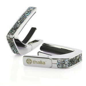 Thalia Capos �^���A �J�| Exotic Shell Series Paua Sparkle Chrome �M�^�[ 12�C���`�t���b�h�p�b�h�t�� �p�E�A �X�p�[�N�� �N���[���y���������z