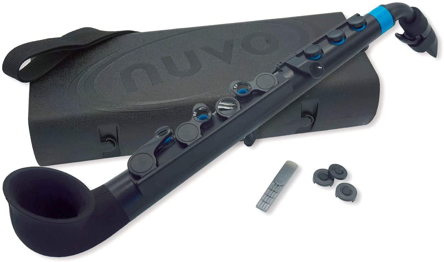 NUVO jSax 2.0 Black Blue N520JBBL ブラック ヌーボ SALE 67%OFF C調専用ハードケース付き プラスチック製管楽器 送料無料 サックス ブルー 完全防水仕様 うのにもお得な
