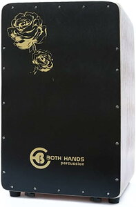 BOTH HANDS ROSE CAJON BHC-RBK ブラック ローズカホン ボスハンズ 調整可能なワイヤータイプ カホン【送料無料】【リュックケース付属】【カホンパッド付属】【祝!!楽天ランキング1位】