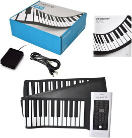 ONETONE OTRP-88 ワントーン ロールピアノ (ロールアップピアノ) 88鍵盤 スピーカー内蔵 充電池駆動 トランスポーズ機能搭載 USB-MIDI対応 サスティンペダル/USBケーブル/日本語マニュアル付属【送料無料】