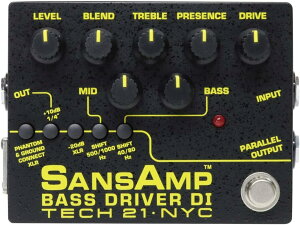 Tech21 SANSAMP BASS DRIVER DI V2 �T���Y�A���v �x�[�X�h���C�o�[ �x�[�X�p �h���C�u�G�t�F�N�^�[�E�A���v�V���~���[�^�[�EDI�@�\�y�j!!�y�V�����L���O1�ʁz