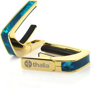Thalia Capos �^���A �J�| Exotic Shell Series TEAL ANGEL WING 24K GOLD �M�^�[ 12�C���`�t���b�h�p�b�h�t�� �e�B�[�� �G���W�F�� �E�C���O �S�[���h�y���������z