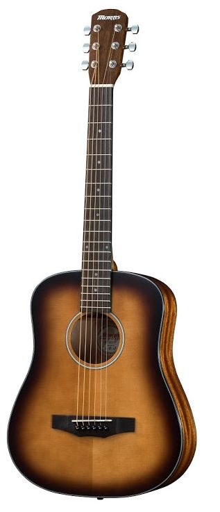 Morris LA-011 TS タバコサンバースト モーリス アコースティックギター 再再販 ミニギター 高額売筋 コンパクトサイズ 新品 送料無料