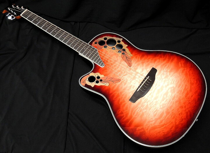 楽天市場】Ovation Celebrity Elite Exotic CE44LX-1R RRNB Ruby Red 