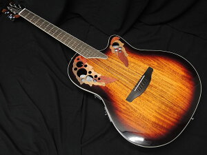Ovation CE48P-KOAB-G Celebrity Elite Plus Super Shallow Body Koa Burst �I�x�[�V���� �G���A�R �X�[�p�[�V�����[�{�f�B �R�A�o�[�X�g�y���������z�y�j!!�y�V�����L���O1�ʁz