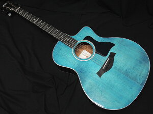 Taylor 214ce Plus Special Edition, Trans Blue �e�C���[ �O�����h�E�I�[�f�B�g���A�� �G���A�R �G���N�g���b�N �A�R�[�X�e�B�b�N�M�^�[ �g�����X �u���[ �O���X�t�B�j�b�V��