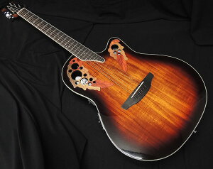 Ovation CE48P-KOAB-G Celebrity Elite Plus Super Shallow Body Koa Burst �I�x�[�V���� �G���A�R �X�[�p�[�V�����[�{�f�B �R�A�o�[�X�g�y���������z�y�j!!�y�V�����L���O1�ʁz