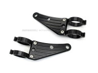 汎用 アルミ CNC ヘッドライトステー 黒 39mm フロントフォーク / GSX250FX TZR250 FZ750 バリオス エス…