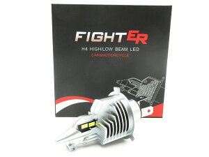 FIGHTER LED �o���u H4 Hi/Lo 6500K - 16000Lm 1�� / ���񂽂�ݒu XJR400 XJR1200 XJR1300 ZRX400 ZRX1100 ZRX1200 �[�t�@�[400 �[�t�@�[750 �[�t�@�[1100 CB400SF VTEC CB750F CB1300SF CB1300SB CB400F GPZ400F Z400GP Z400FX Z750FX Z1000MK2 SR400