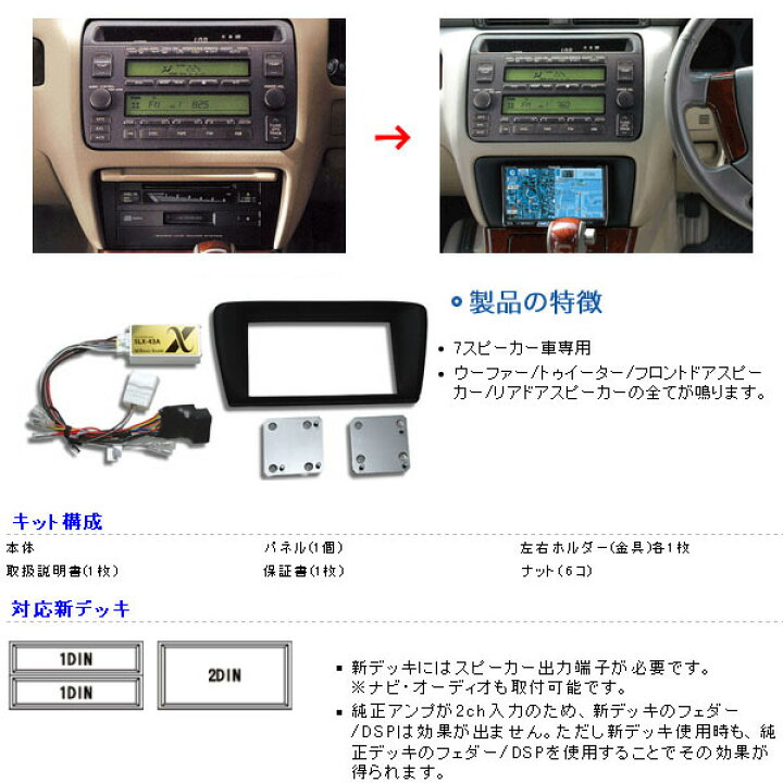 楽天市場】Beatsonic オーディオキット [クラウン マジェスタ JZS177 