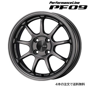 ENKEI PF09 [1�{] �������� 15X6.0J+42 4 100 �_�[�N�V���o�[