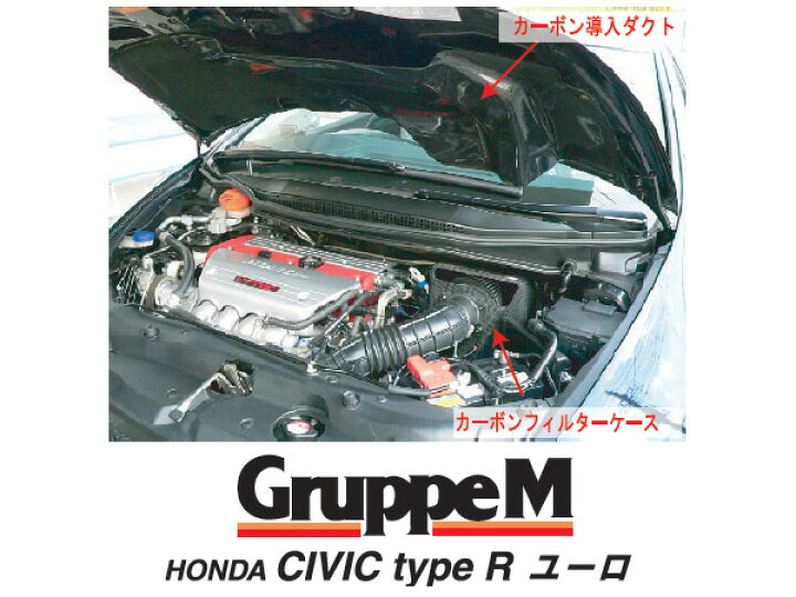 楽天市場】GruppeM ラムエアーシステム [シビック FN2 右ハンドル車用 