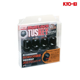 同梱割引有● KYO-EI ブルロック タスキー ロックナット M12XP1.5 ブラック 1セット(4個入り)