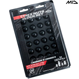 MID �i�b�g M12×P1.5 �V���[�g���b�N�i�b�g�Z�b�g L31 �u���b�N 6H�p 17HEX M12XP1.5