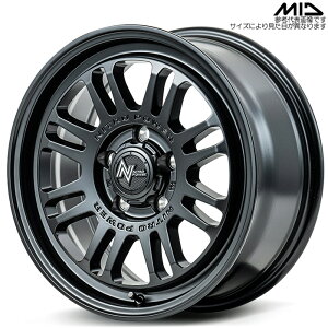 MID NITRO POWER M16 ASSAULT 4�{ [17×7.0J+42 5H 114.3 ��73.1] �Z�~�O���X�u���b�N �}���J�T�[�r�X �A���~�z�C�[��