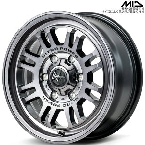 MID NITRO POWER M16 ASSAULT 1{ [16×6.5J+38 6H 139.7 106.1 nCG[X 200n ] XeB[NA }JT[rX A~zC[