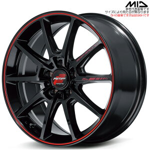 MID RACING R25 plus 1{ [16×6.5J+38 6H 139.7 106.1 nCG[X 200n ] ubN/bhC }JT[rX A~zC[
