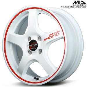 MID RACING R50 1�{ [15×5.0J+45 4H 100 ��67 �y�J�[�S��] �z���C�g/�������b�h���C�� �}���J�T�[�r�X �A���~�z�C�[��