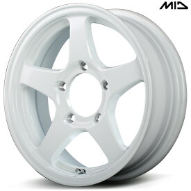 MID OFFPERFORMER RT-5N+II 4本 [16×5.5J+22 5H 139.7 φ110.5 ジムニー JB23W JB64W] ナチュラルホワイト2 マルカサービス アルミホイール