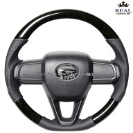 REAL ブラックウッド [ハイゼットトラック 後期 S500P S510P R3/12〜] レアル ステアリング DIB-BKW-BK