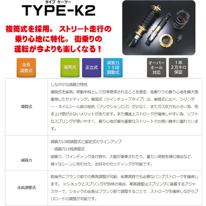 楽天市場】ストリートライド 車高調 減衰15段 [N BOX+カスタム JF1 