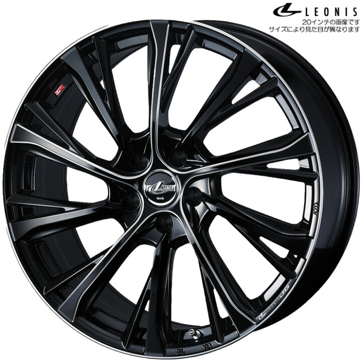 楽天市場】WEDS レオニス JG BK/SC 1本 [20×8.5J+35 5H 114.3 φ73 
