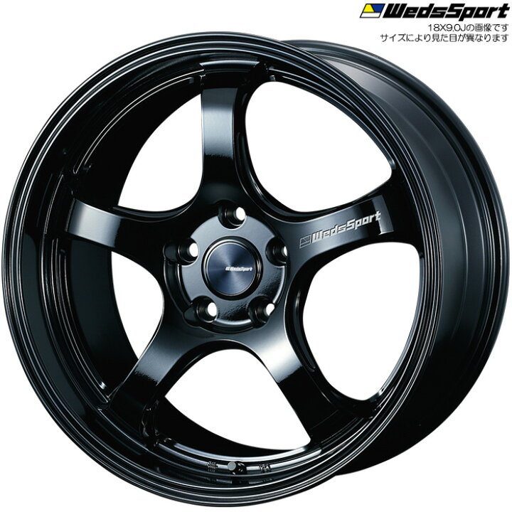 楽天市場】WedsSport RN-05M GLOSS BLACK 4本 [18×9.0J+50 5H 120 