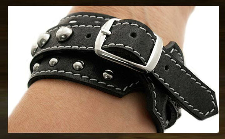 楽天市場 レザーブレスレット レザーリストバンド 牛革 黒 Leather Bracelet Leather Wrist Band Black Wild Hearts Leather Silver Id Lb1517r32 ワイルドハーツ