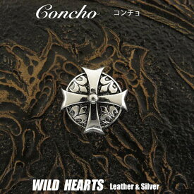 コンチョ クロス クロスパティ ボウクロス 末広十字 Concho Cross CrossPattee CrossPatty Crossformy WILD HEARTS Leather&Silver (ID con21t2)