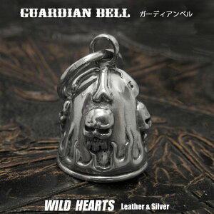 K[fBAx XJ hN t@C[ oCJ[ n[[ ANZT[ y_g L[z_[ Guardian Bell Pendant Harley AccessoryWILD HEARTS Leather&Silver (ID gb4546k5)