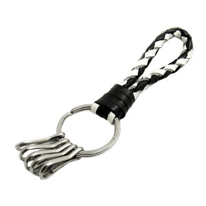 �L�[�z���_�[ �{�v �v ���U�[ �L�[�`�F�[�� �n���h���C�h ����8�F leather braided Key Chain WILD HEARTS Leather&Silver (kh162r5)za007