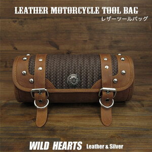 {v c[obO tH[NobO X^bY&R`t U[ oCNpobO oCN AJ n[[ [hoCN JX^ Leather Tool Bag for Motorcycle Harley-DavidsonWILD HEARTS Leather&Silver