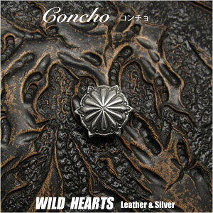 Vo[ANZT[ R` Vo[925 Concho Sterling Silver 925WILD HEARTS Leather&Silver (ID co3277)za014