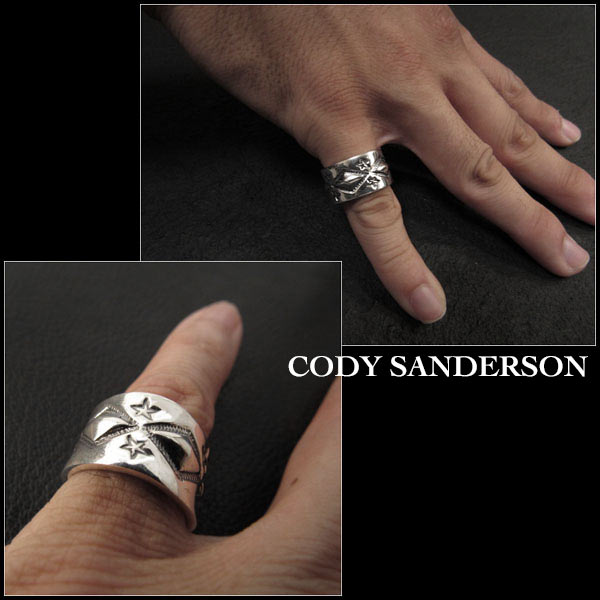 新品 コディ サンダーソン／Cody Sanderson リング 14号インディアンジュエリー シルバー925 ナバホ族 ユニセックスCody  Sanderson Long Diamond Star Ring Size US#7 Native AmericanIndian Jewelry 