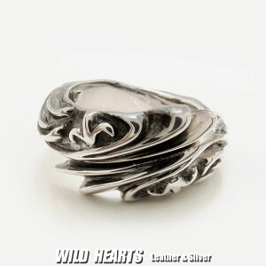 Y Vo[O Vo[925 w tA/S̖ Fleur-de-lis/Sterling silver Ring/WILD HEARTS Leather&Silver (ID trs0516)