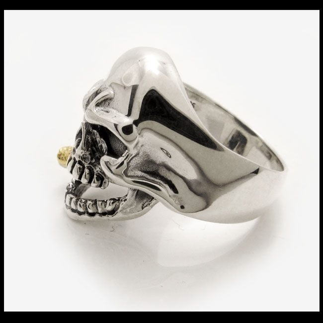 スカルリング キースリング メンズ ドクロ 髑髏 指輪 シルバーリング アメカジ系 Cigar Skull Ring Solid Silver 925  WILD HEARTS Leather&Silver (ID sr0785r250) | ワイルドハーツ