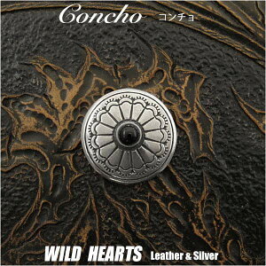 ���^���R���`�� �˂����R���`�� ���U�[�N���t�g ���z���`�[�t Metal Concho Onyx ���C���h�n�[�c WILD HEARTS Leather&Silver (ID cc2004-g3)