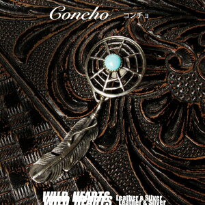 R` h[Lb`[ ^[RCY s[^[ tFU[ ˂  ^R` Concho MetalWILD HEARTS Leather&Silver ID (con67-g23)za011