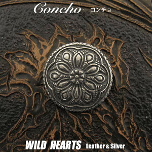 �R���`�� �E�G�X�^���R���`�� �˂��� ���� ���^���R���`�� Concho MetalWILD HEARTS Leather&Silver (ID cc3276)za007